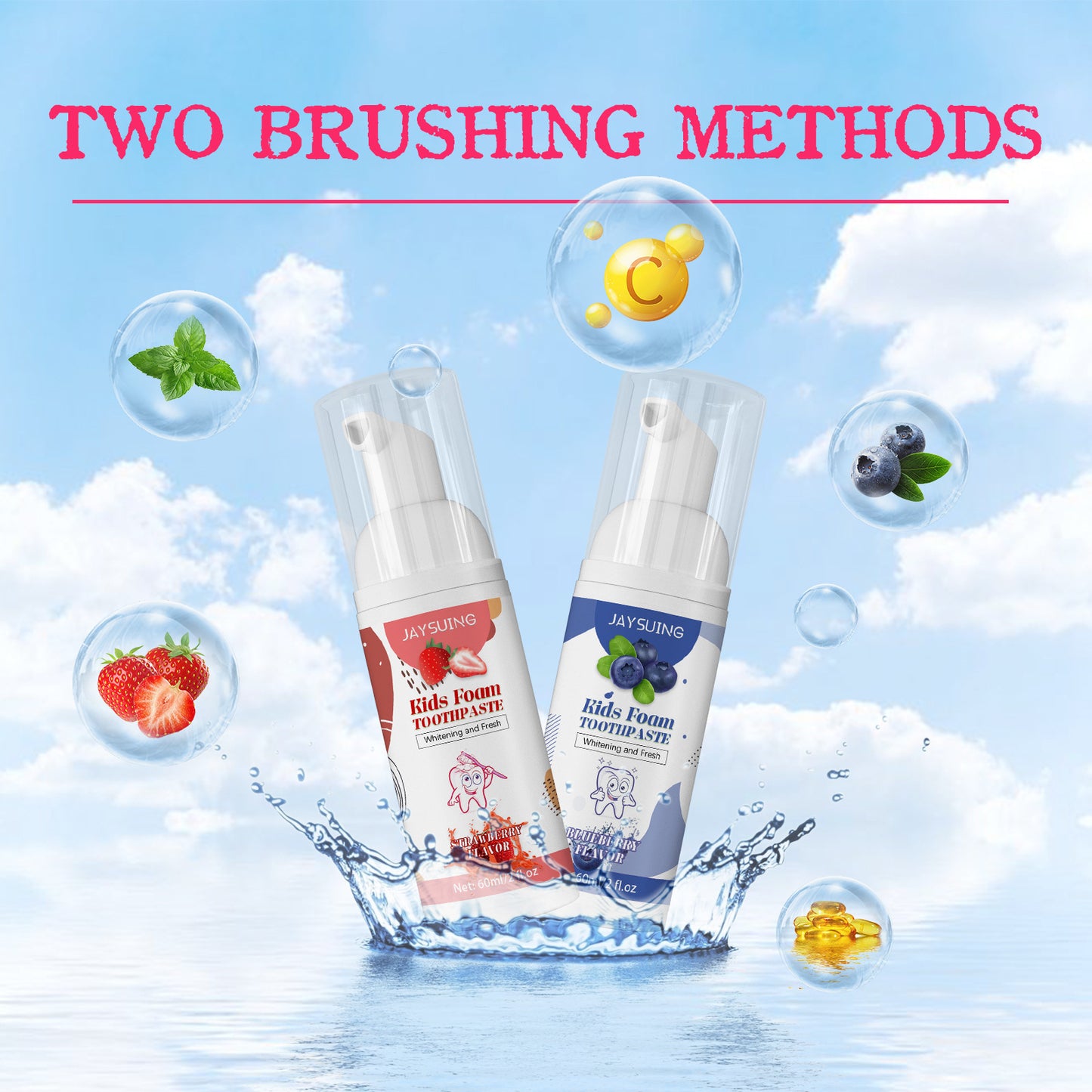 WHITIQ™ Kids Foam Toothpaste